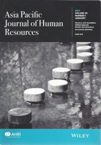 Asia Pacific Journal of Human Resource: Vol. 55 No. 1 January 2017