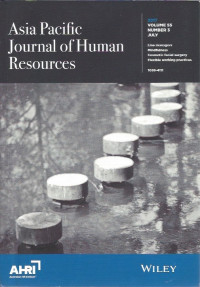 Image of Asia Pacific Journal of Human Resource: Vol. 55 No. 3 July 2017