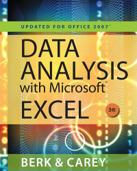 Image of Data Analysis with Microsoft Excel: Updated for Office 2007