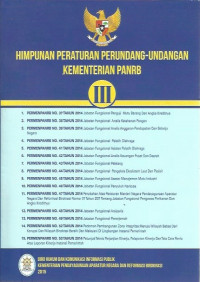 Himpunan Peraturan Perundang-undangan Kementrian PANRB: Jilid III