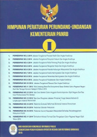 Himpunan Peraturan Perundang-undangan Kementrian PANRB: Jilid I