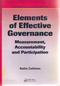 Image of Elements of Effective Governance: Measurement, Accountability and Participation