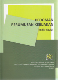 Image of Pedoman Perumusan Kebijakan: Edisi Revisi
